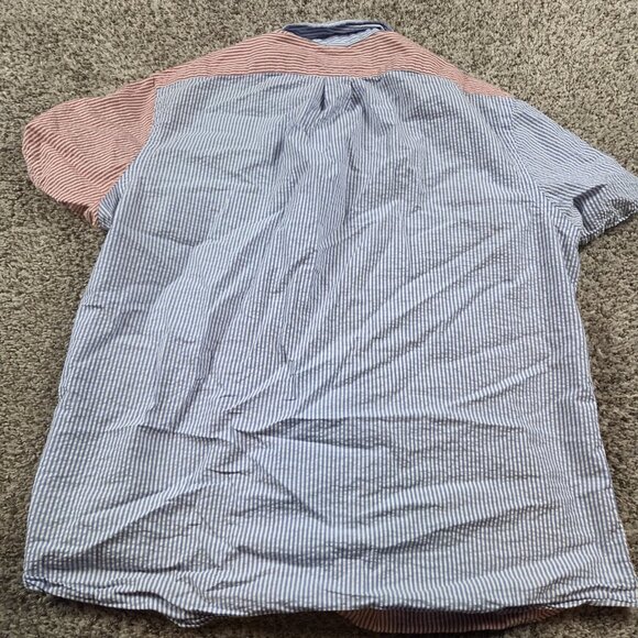 Ralph Lauren Shirt Mens XL Colorblock Performance Seersucker Button Up READ - Picture 8 of 8